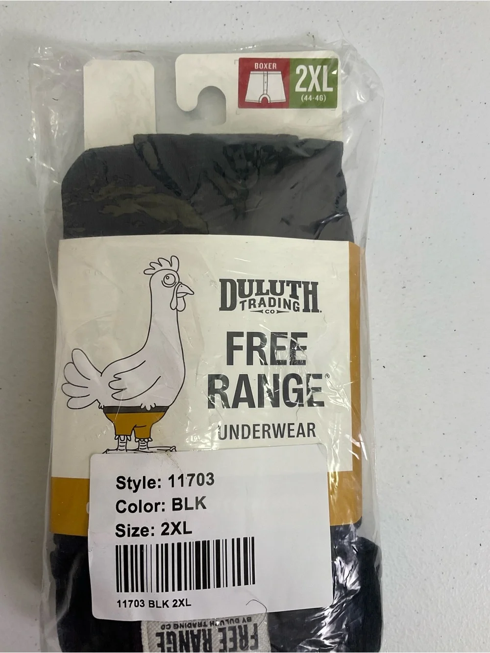 Duluth Trading Co Free Range Boxer- Black (2XL)